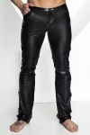 Pantalon Moulant en Wetlook Noir Handmade Stronger Clipped Pantalon Moulant en Wetlook Noir Handmade Stronger Clipped