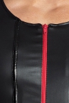 Veste sans Manches en Wetlook Mat Noir Handmade Stronger Red Line Veste sans Manches en Wetlook Mat Noir Handmade Stronger Red Line