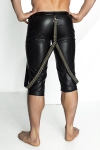 Pantacourt à Bretelles en Wetlook Noir Handmade Stronger Tale Pantacourt à Bretelles en Wetlook Noir Handmade Stronger Tale