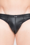 Jockstrap Noir en Faux Cuir LookMe Risk Jockstrap Noir en Faux Cuir LookMe Risk