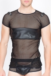 T-Shirt Résille Transparente LookMe Thunder T-Shirt Résille Transparente LookMe Thunder