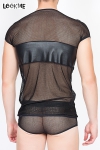 T-Shirt Résille Transparente LookMe Thunder T-Shirt Résille Transparente LookMe Thunder