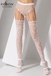 Collants Blancs  Multiples Jarretelles pour Sissy