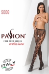 Collants Noirs Ouverts Motif Roses Grimpantes pour Sissy Collants Noirs Ouverts Motif Roses Grimpantes pour Sissy