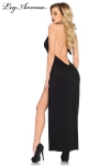 Robe Noire Longue Fendue pour Travestie Robe Noire Longue Fendue pour Travestie