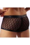 Boxer Noir Tansparent Motif Quadrillé Boxer Noir Tansparent Motif Quadrillé