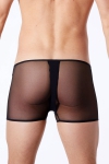 Boxer Noir Transparent avec Zip LookMe Cube