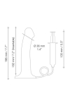Gode Ejaculateur 18 cm Semi-Raliste Chair