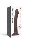 Gode à Mémoire de Forme 18 cm Strap-On-Me Dual-Density Chocolat M Gode à Mémoire de Forme 18 cm Strap-On-Me Dual-Density Chocolat M