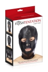 Cagoule Gay SM 3 Ouvertures en Simili Cuir Fetish Tentation