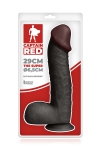 Gode Noir XXL R�aliste � Ventouse 29 x 6,5 cm Captain Red The Super Black