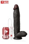 Gode Noir XXL Réaliste Vibrant à Ventouse 31 x 6 cm Captain Red The Power Black Gode Noir XXL Réaliste Vibrant à Ventouse 31 x 6 cm Captain Red The Power Black
