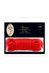 Corde de Bondage Rouge 10 Mtres en Coton Sweet Caress