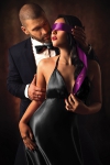 Bandeau pour les Yeux en Satin Pourpre Sweet Caress