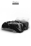 Drap Etanche en Vinyle Noir 180 x 230 cm EasyToys Fetish Collection