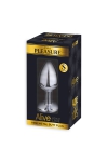 Plug pour Sissy en M�tal Strass Noir Taille S Alive