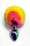 Plug M�tal pour Sissy � Black 9 x 4 cm Wooomy Filippi Rainbow L