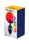 Plug M�tal pour Sissy � Black 9 x 4 cm Wooomy Filippi Rainbow L