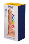 Gode Réaliste 21,1 x 4,8 cm en Silicone Double Densité Thermo Réactif Wooomy Jack Gode Réaliste 21,1 x 4,8 cm en Silicone Double Densité Thermo Réactif Wooomy Jack