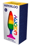 Grand Plug Ventouse LGBTQ+ 13,1 x 3,9 cm Wooomy Hiperloo L