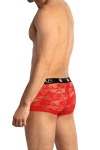 Boxer Gay Passif en Dentelle Rouge Transparente Anas for Men Brave 