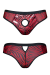 Slip Homme Alpha Ouvert Noir et Rouge Regnes Slip Homme Alpha Ouvert Noir et Rouge Regnes