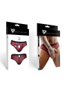 Slip Homme Alpha Ouvert Noir et Rouge Regnes Slip Homme Alpha Ouvert Noir et Rouge Regnes