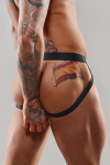 Jockstrap en Tulle Noir et Rouge Regnes Jockstrap en Tulle Noir et Rouge Regnes