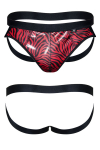 Jockstrap en Tulle Noir et Rouge Regnes Jockstrap en Tulle Noir et Rouge Regnes