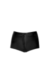 Mini Short Moulant Echancr� pour Sissy Noir Handmade F318