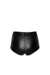 Mini Short Moulant Echancr� pour Sissy Noir Handmade F318