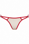 String Sissy Rouge Transparent Axami V-8868