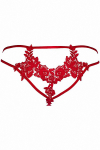 String Sissy Rouge Transparent Axami V-8868