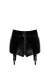 Short à Jarretelles en Vinyle et Wetlook pour Sissy Noir Handmade Glam F325 Short à Jarretelles en Vinyle et Wetlook pour Sissy Noir Handmade Glam F325