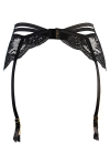 Porte-Jarretelles Sissy en Tulle et Fine Dentelle Noir Axami V-10712 Porte-Jarretelles Sissy en Tulle et Fine Dentelle Noir Axami V-10712