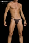 Mini String Coupe en V en Résille Transparente MaleBasics Mini String Coupe en V en Résille Transparente MaleBasics