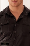 Veste Sans Manches en Wetlook Mat Noir Handmade Groove Veste Sans Manches en Wetlook Mat Noir Handmade Groove